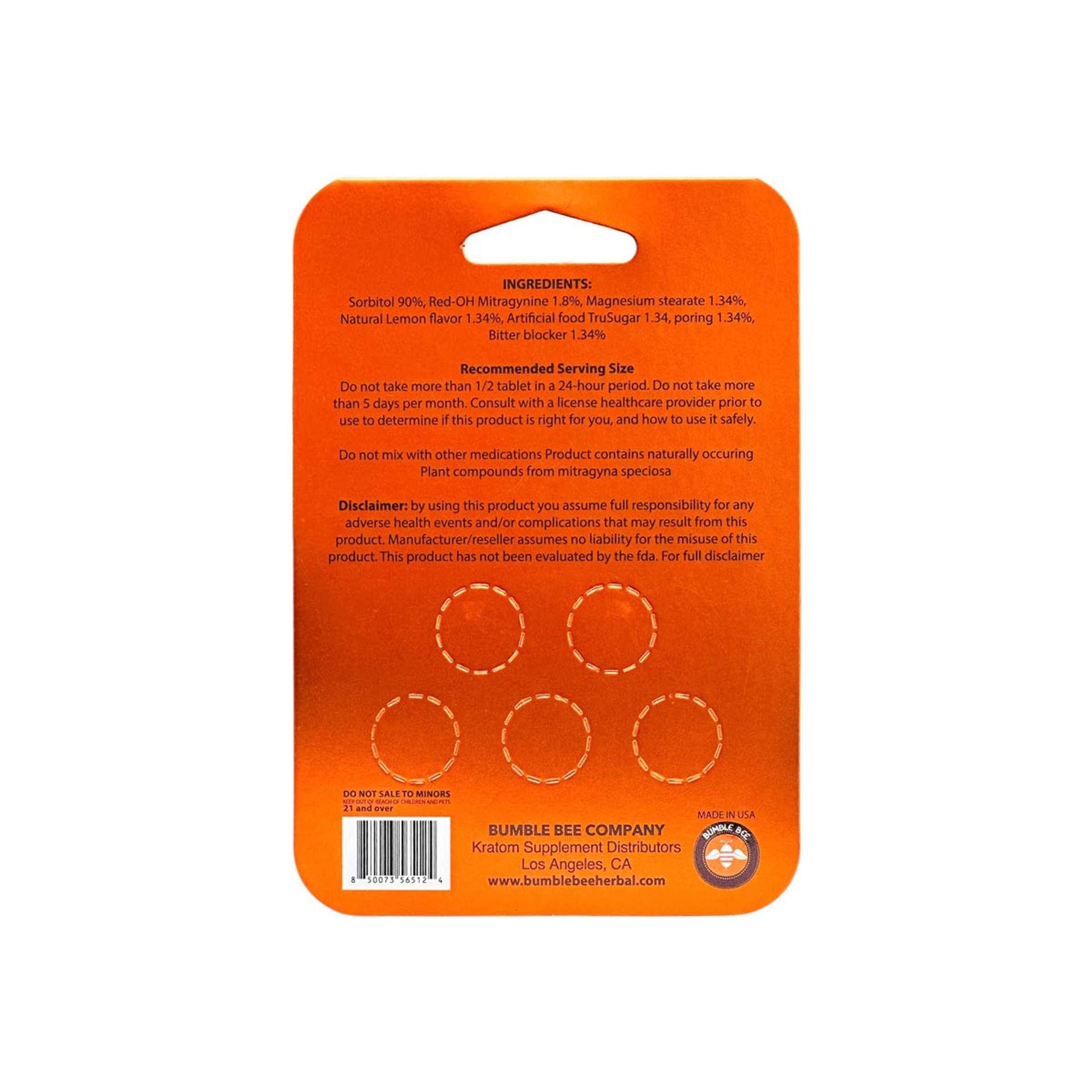 bumble bee buzz tabz 7 oh chewable tablets platinum 40mg per tablet bumble bee buzz tabz 7 oh chewable tablets platinum 40mg per tablet