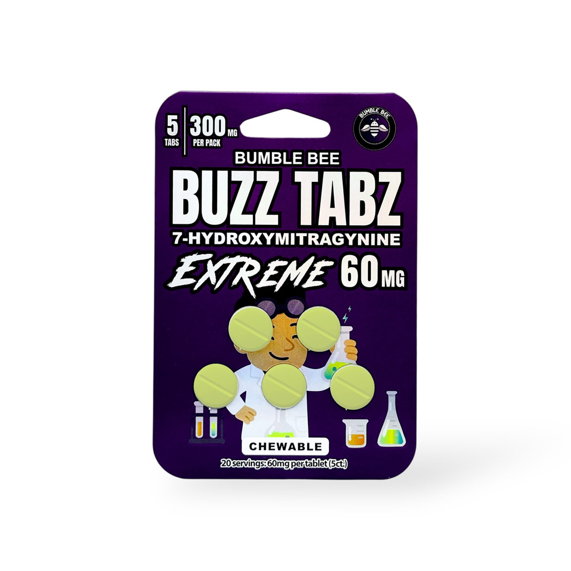 bumble bee buzz tabz 7 oh extreme chewable tablets 60mg per tablet bumble bee buzz tabz 7 oh extreme chewable tablets 60mg per tablet