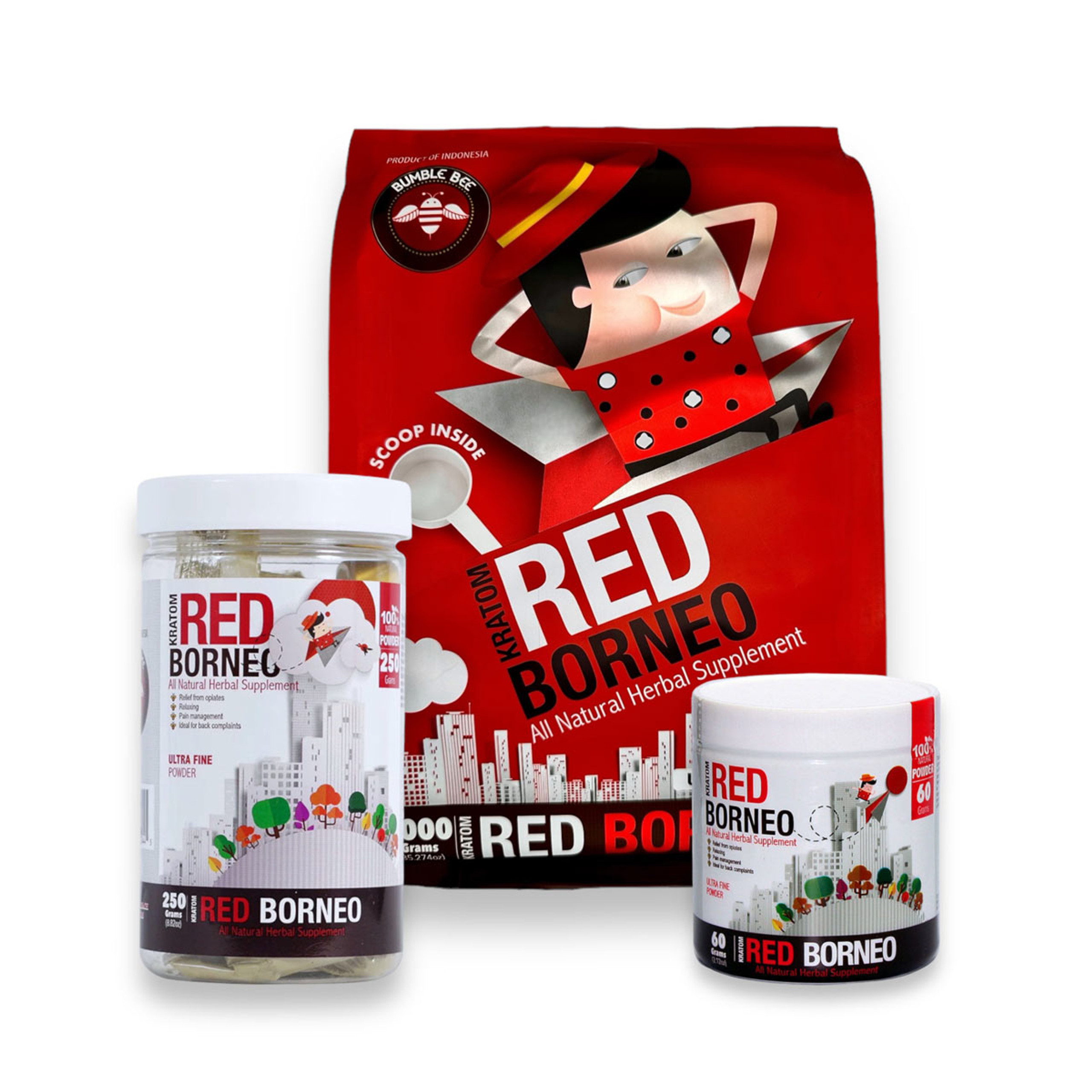Bumble Bee Kratom Powder Red Borneo Bumble Bee Kratom Powder Red Borneo
